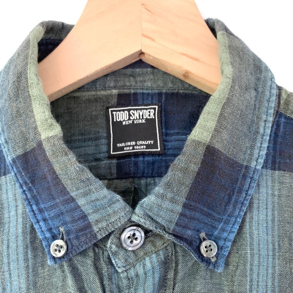 Todd Snyder Other - Todd Snyder Plaid Linen Button Down